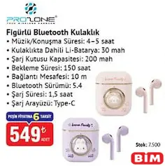 PROZONE FİGÜRLÜ BLUETOOTH KULAKLIK fiyat ve kampanya bilgisi